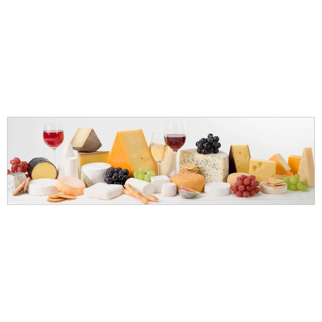 Kitchen wall cladding - Cheese Varieties