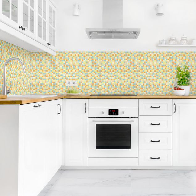 Kitchen splashback tiles Mosaic Tiles Summer Set