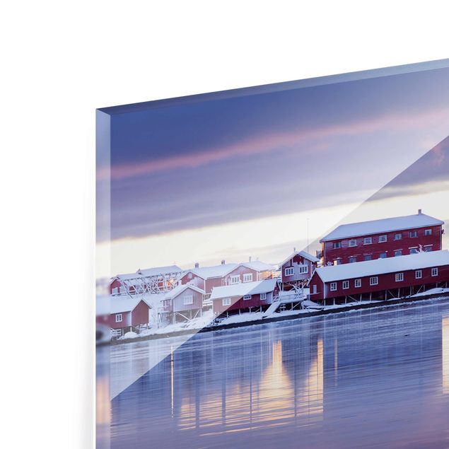Glass print - Reine In Norway
