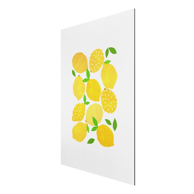 Print on aluminium - Lemon With Dots