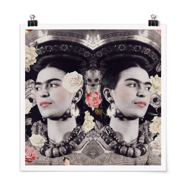 Poster - Frida Kahlo - Flower Flood