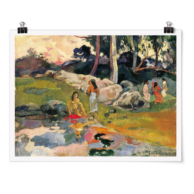 Poster - Paul Gauguin - Women At The Banks Of River