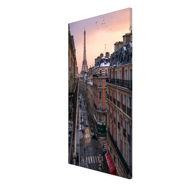 Magnetic memo board - The Eiffel Tower In The Setting Sun