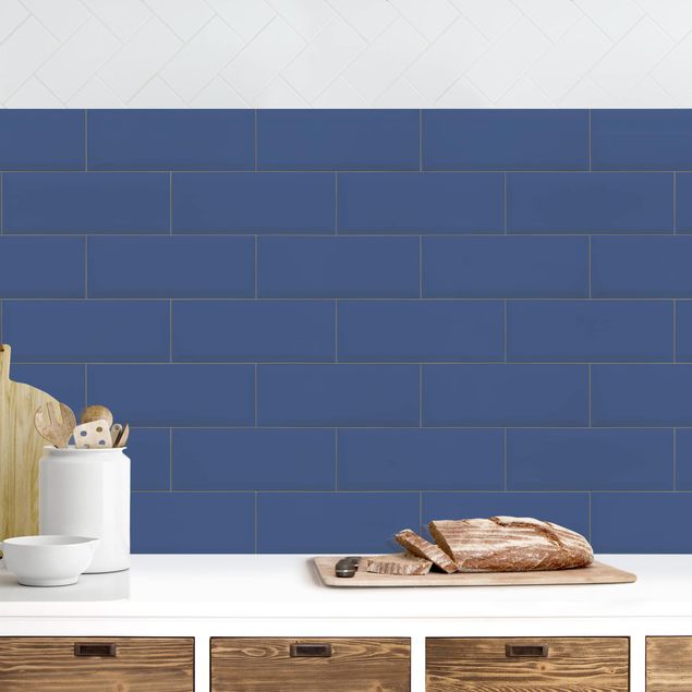 Kitchen splashback patterns Ceramic Tiles Dark Blue