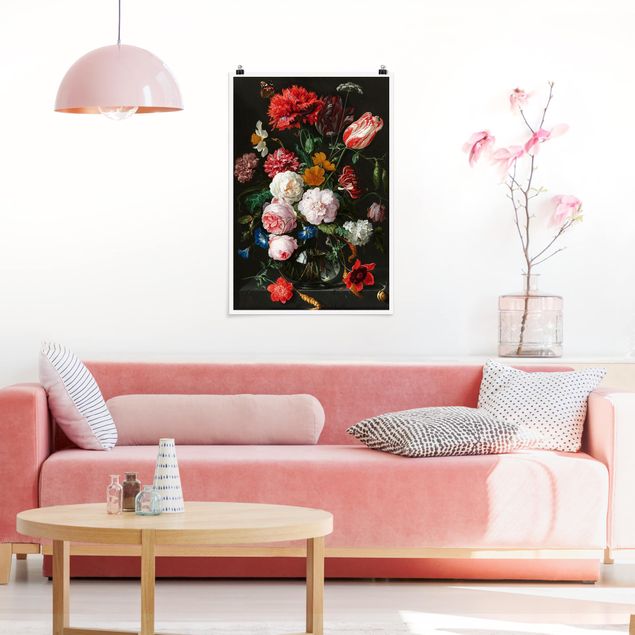 Poster - Jan Davidsz De Heem - Still Life With Flowers In A Glass Vase