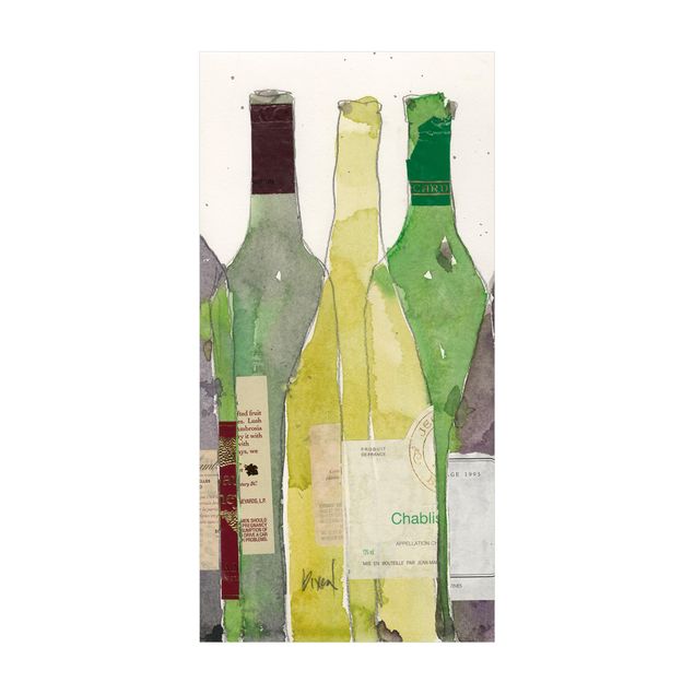green area rug Wine & Spirits III