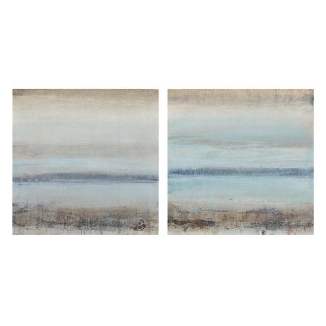 Print on canvas - Horizon Over Blue Set I
