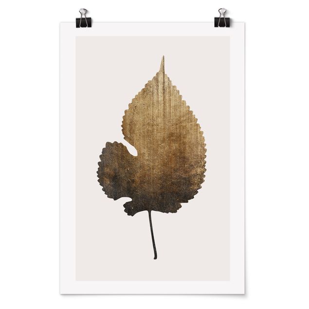 Poster - Golden Leave - Lime Tree