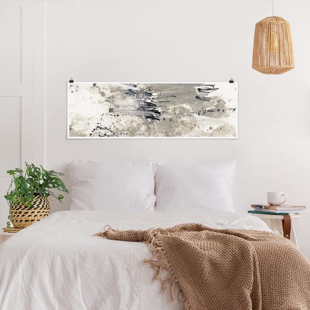 Panoramic poster abstract - Tribute To Taupe II