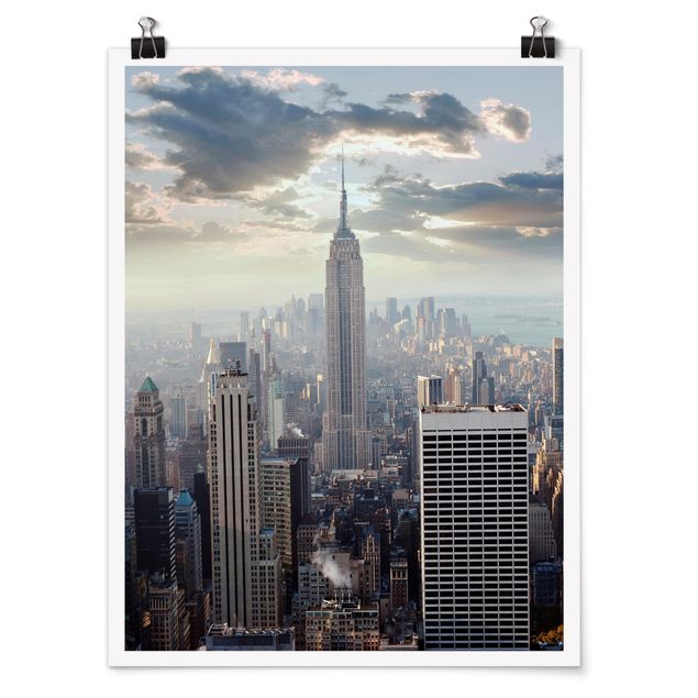 Poster architecture & skyline - Sunrise In New York