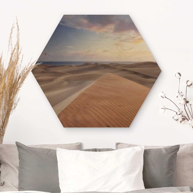 Wooden hexagon - View Of Dunes