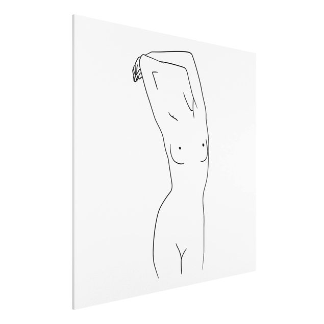 Print on forex - Line Art Nude Black And White