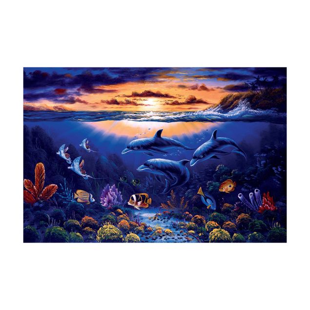 nature inspired rugs Dolphins World