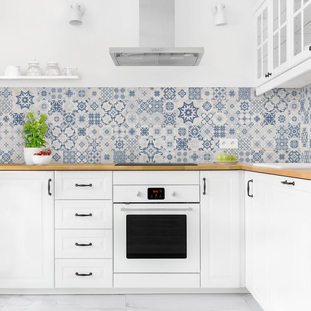 Kitchen splashback tiles Ceramic Tiles Agadir Blue