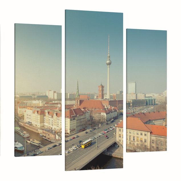Print on canvas 3 parts - Berlin In The Morning