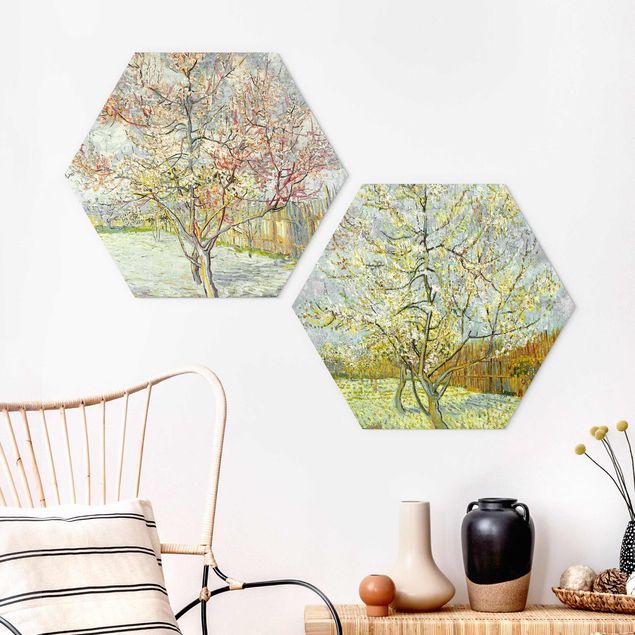 Forex hexagon - Vincent Van Gogh - Peach Blossom In The Garden