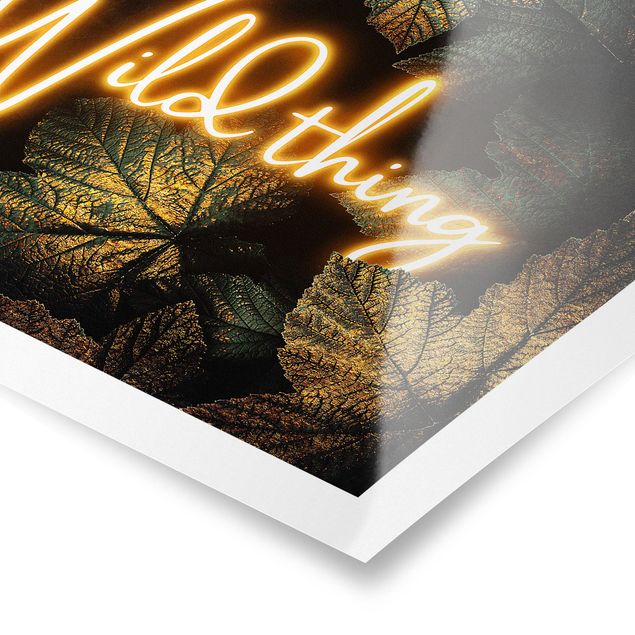Poster - Wild Thing Golden Leaves
