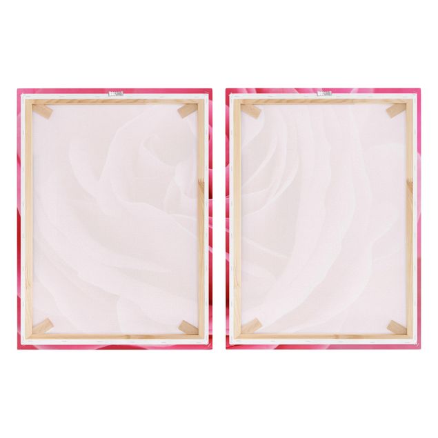 Print on canvas 2 parts - Lustful Pink Rose