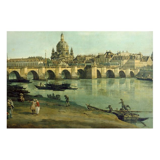 Magnetic memo board - Bernardo Bellotto - View of Dresden from the Right Bank of the Elbe with Augustus Bridge