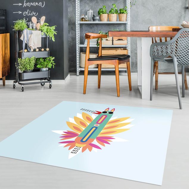 modern area rugs Collage Ethno Monster - Rooster