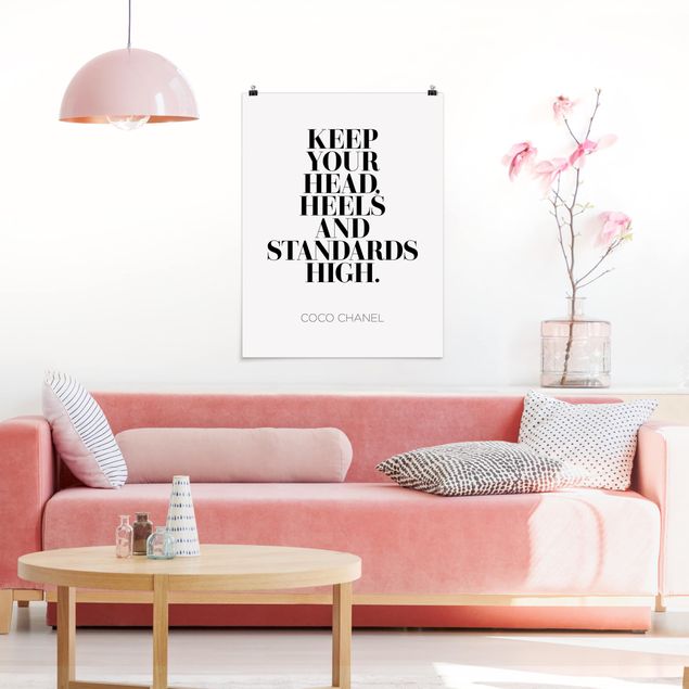 Poster quote - Keep Your Head High