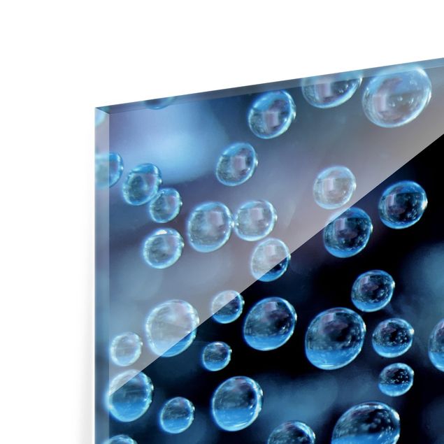 Glass Splashback - Dark Bubbles - Square 1:1