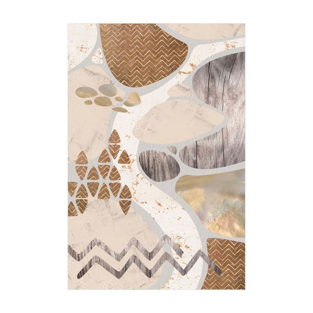 Stone look rugs Abstract Quarry Pastel Pattern