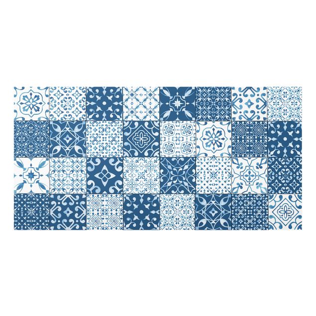 Splashback - Tile Pattern Mix Blue White