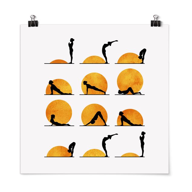 Poster - Yoga - Sun Salutation