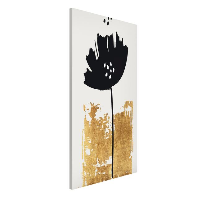 Magnetic memo board - Golden Poppy Flower