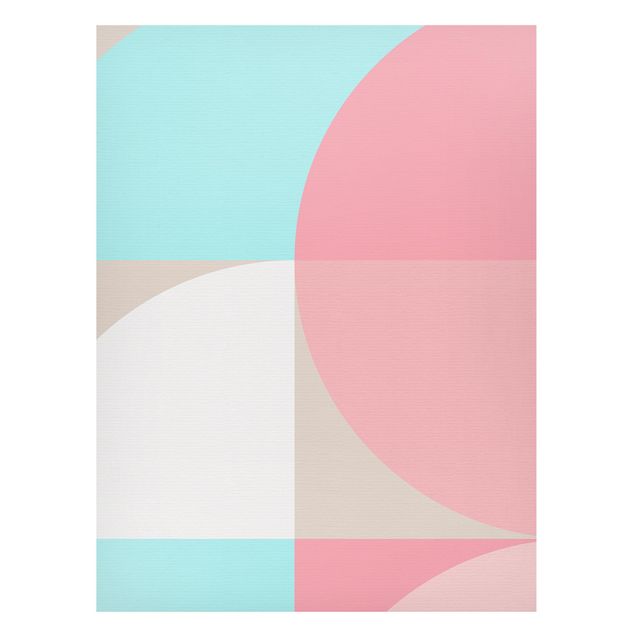Magnetic memo board - Scandinavian Shapes In Pastel ll