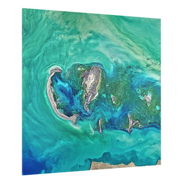 Glass splashback NASA Picture Caspian Sea