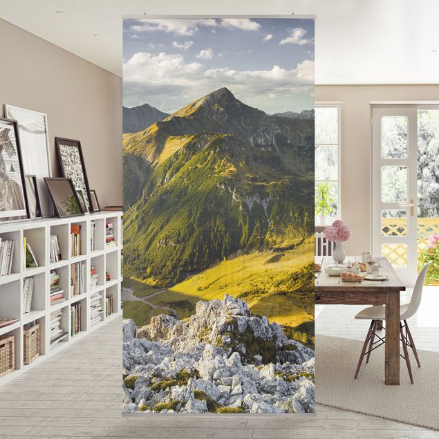 Room divider - Mountains And Valley Of The Lechtal Alps In Tirol