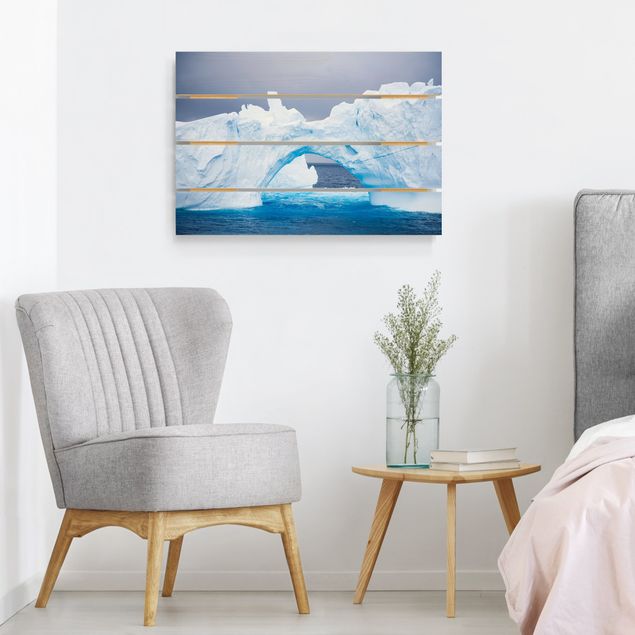 Print on wood - Antarctic Iceberg
