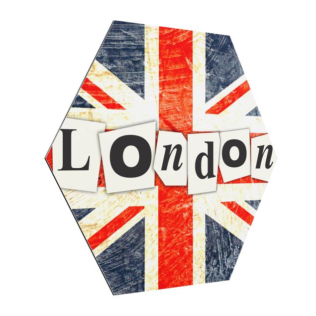 Alu-Dibond hexagon - Yeah London