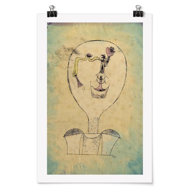 Poster art print - Paul Klee - The Bud of the Smile