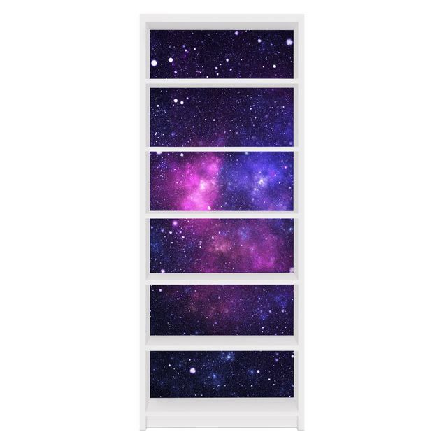 Adhesive film for furniture IKEA - Billy bookcase - Galaxy