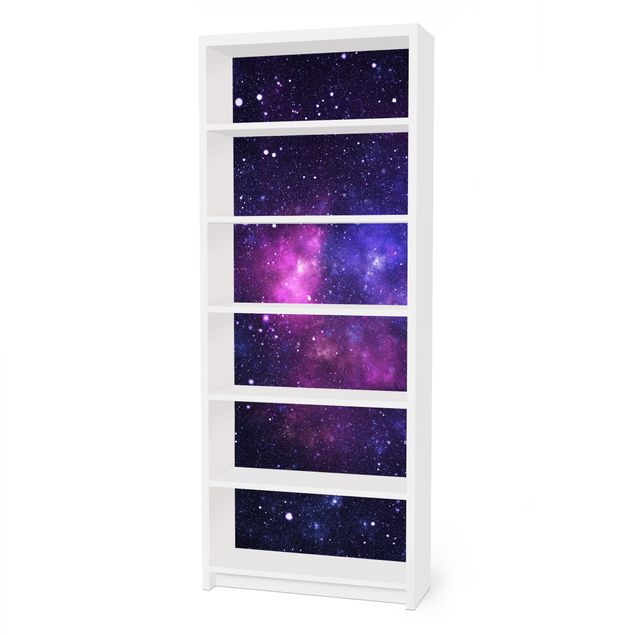 Adhesive film for furniture IKEA - Billy bookcase - Galaxy