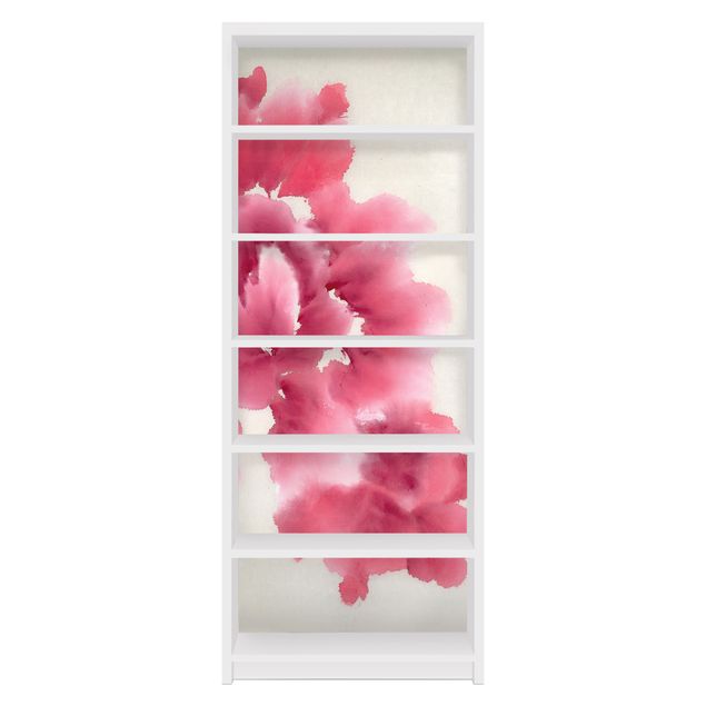 Adhesive film for furniture IKEA - Billy bookcase - Artistic Flora I