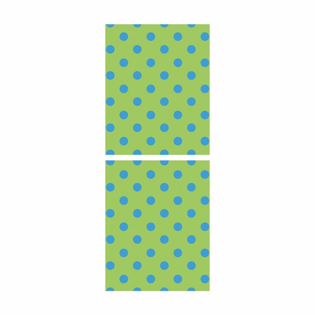 Adhesive film for furniture IKEA - Billy bookcase - No.DS92 Dot Design Girly Green