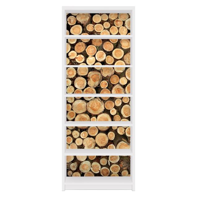 Adhesive film for furniture IKEA - Billy bookcase - No.YK18 Tree Trunks