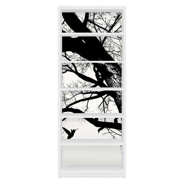 Adhesive film for furniture IKEA - Billy bookcase - Vintage Tree in the Sky