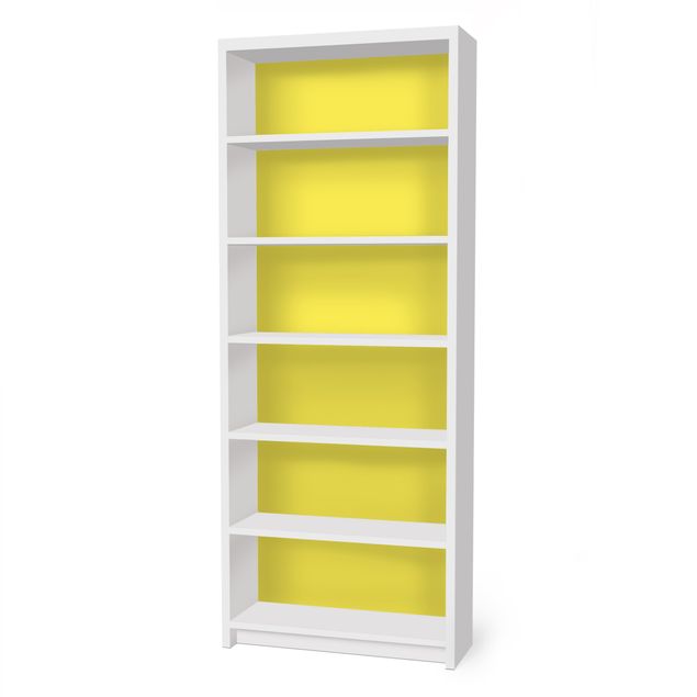Adhesive film for furniture IKEA - Billy bookcase - Colour Lemon Yellow