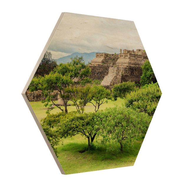 Wooden hexagon - Pyramid Of Monte Alban