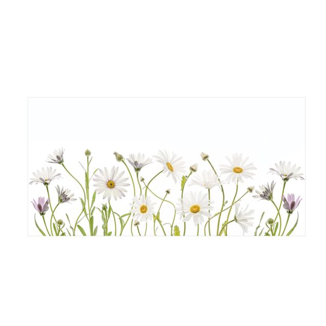 floral area rugs Light Daisy Mix