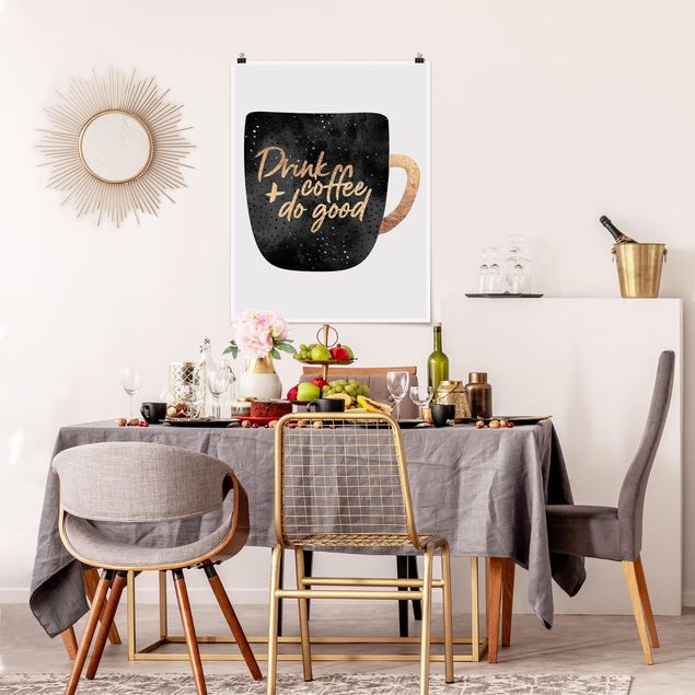 Poster - Drink Coffee, Do Good - Black