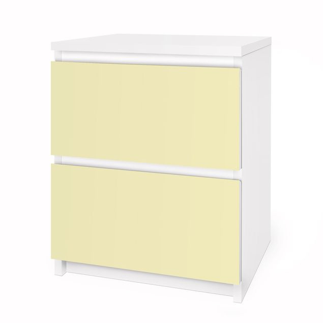 Adhesive film for furniture IKEA - Malm chest of 2x drawers - Colour Crème