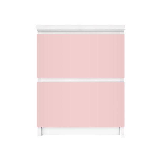 Adhesive film for furniture IKEA - Malm chest of 2x drawers - Colour Rose