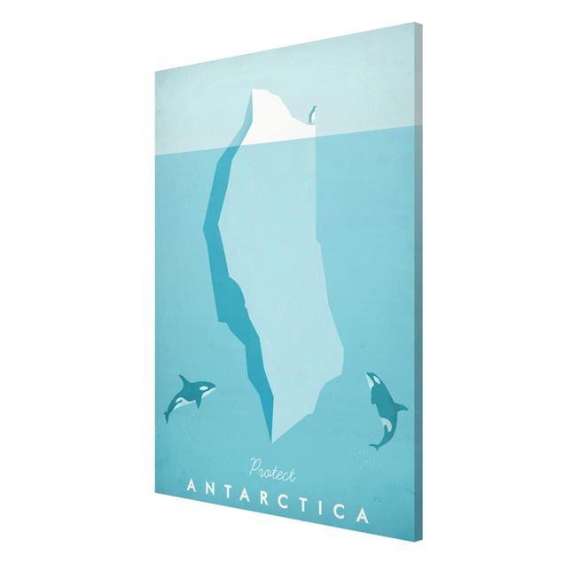 Magnetic memo board - Travel Poster - Antarctica
