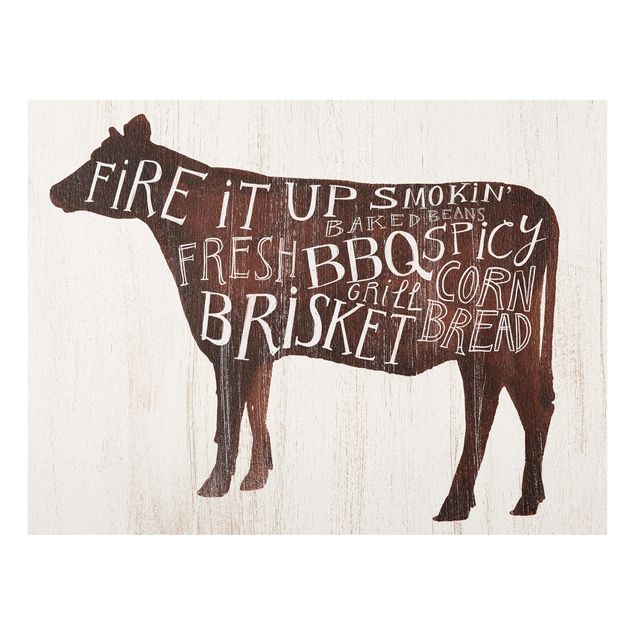 Glass Splashback - Farm BBQ - Cow - Landscape 3:4
